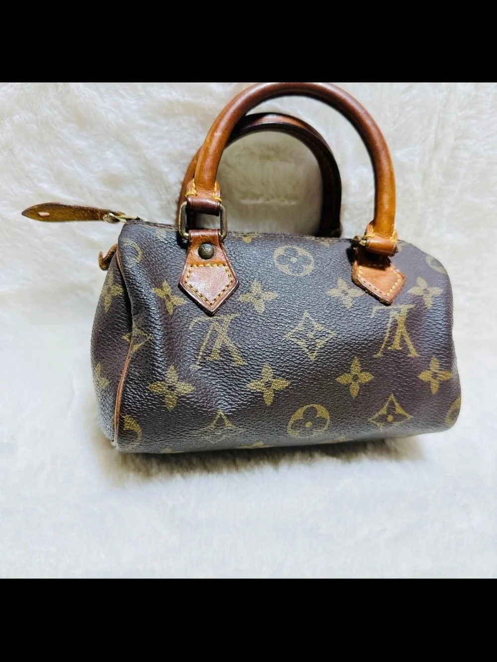 Louis Vuitton Monogram Mini Speedy in Brown and Tan